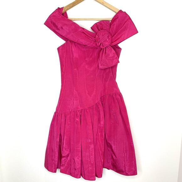 Vintage 80’s Jessica McClintock Gunne Sax Pink Now Prom Party Dress Womens 5/6 - Picture 1 of 9